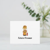künftiger Feuerwehrmann (2) Postkarte (Stehend Vorderseite)