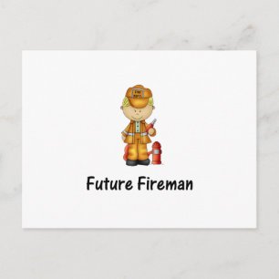 künftiger Feuerwehrmann (2) Postkarte