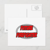 Künftiger Feuerwehrmann Postkarte (Vorne/Hinten)
