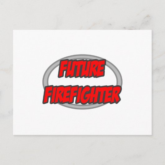 Künftiger Feuerwehrmann Postkarte (Vorderseite)