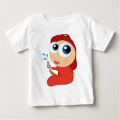 Künftiger Feuerwehrmann-Säugling und Kleinkind-Bek Baby T-shirt (Vorderseite)