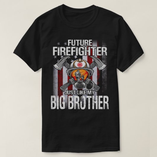 Künftiger Feuerwehrmann wie meine große US-Flagge T-Shirt (Design vorne)