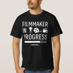 Künftiger Filmproduzent in Progress - Filmemacher T-Shirt