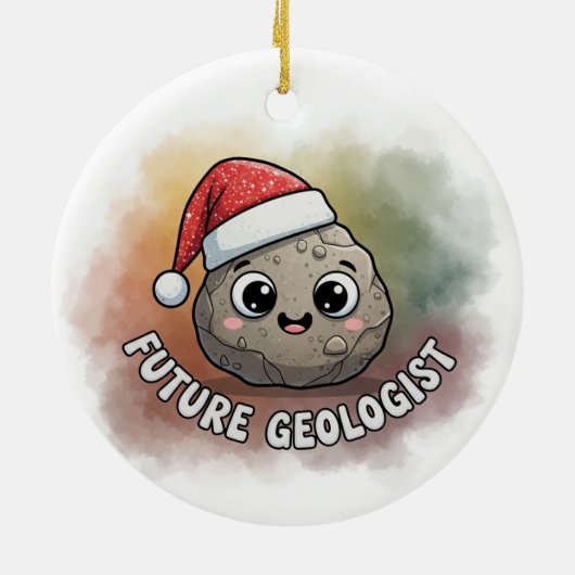 Künftiger Geologe Keramik Ornament (Hinten)