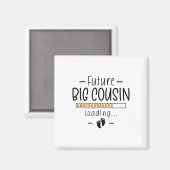 Künftiger großer Cousin - Erste Schwangerschaftsan Magnet (Vorderseite/Rückseite)