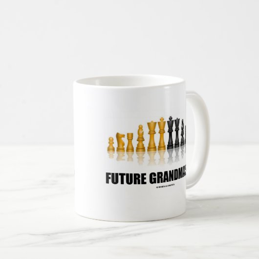 Künftiger Großmeister (Schach-Set) Kaffeetasse (VorderseiteRechts)