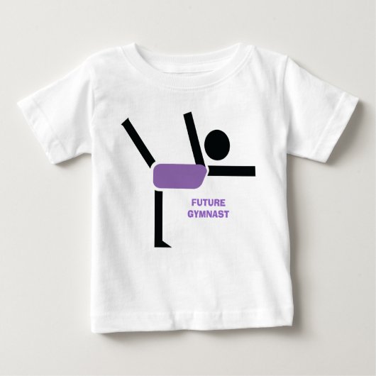 Künftiger Gymnast, Gymnastikdarsteller Baby T-shirt (Vorderseite)
