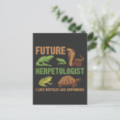 Künftiger Herpetologe Reptile Amphibians Fans Kind Postkarte (Stehend Vorderseite)