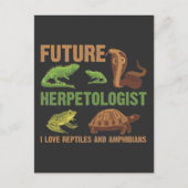 Künftiger Herpetologe Reptile Amphibians Fans Kind Postkarte (Vorderseite)