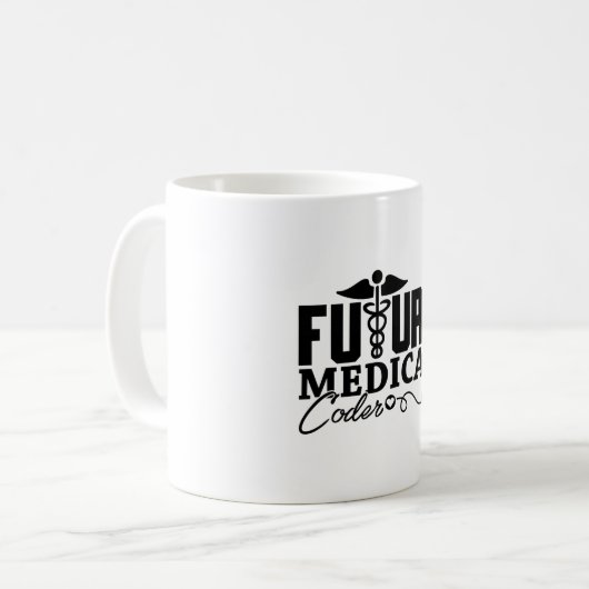 Künftiger Hilfsprogrammierer für medizinische Codi Kaffeetasse (Vorderseite Links)