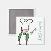 Künftiger Koch - Personalisiertes Kochen Magnet (Vorderseite/Rückseite)
