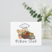 Künftiger Koch Postkarte (Stehend Vorderseite)
