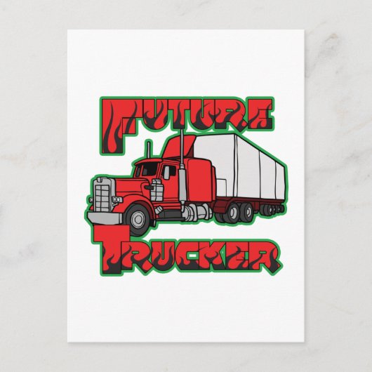 Künftiger LKW Postkarte (Vorderseite)