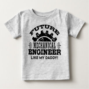 Künftiger Maschinenbauingenieur wie mein Papa Baby T-shirt