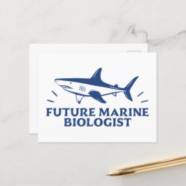 Künftiger Meeresbiologe Hai-Liebhaber Postkarte