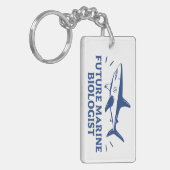Künftiger Meeresbiologe Hai-Liebhaber Schlüsselanhänger (Vorderseite links)