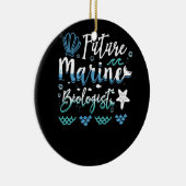 Künftiger Meeresbiologe Keramik Ornament (Rechts)