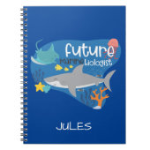 Künftiger Meeresbiologe mit Namen Notizblock (Vorderseite)