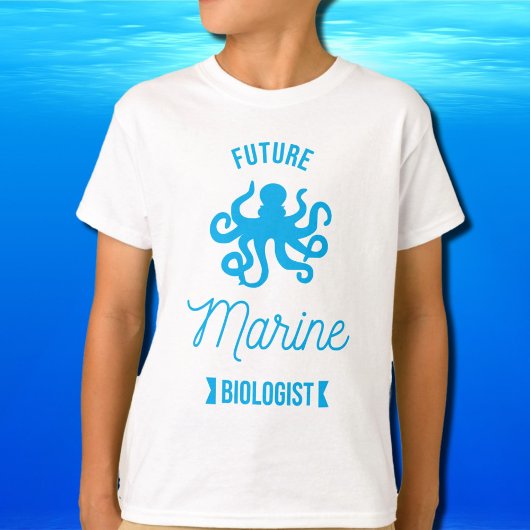 Künftiger Meeresbiologe - Octopus - weiß T-Shirt