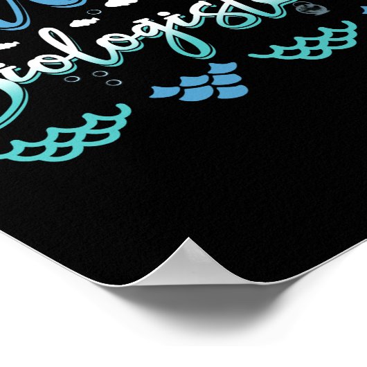 Künftiger Meeresbiologe Poster (Ecke)