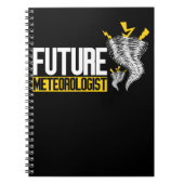 Künftiger Meteorologe Boys Girls Weatherman Tornad Notizblock (Vorderseite)
