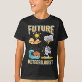 Künftiger Meteorologe Niedlich Weather Watcher T-Shirt (Vorderseite)