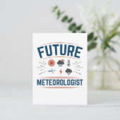 Künftiger Meteorologe Postkarte (Stehend Vorderseite)