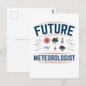 Künftiger Meteorologe Postkarte (Vorne/Hinten)