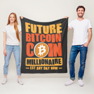 Künftiger Millionär von BITCOIN, jeden Tag Fleecedecke