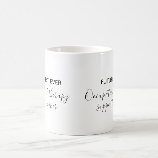 Künftiger Mitarbeiter für die beste Arbeitstherapi Kaffeetasse (Mittel)