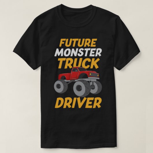 Künftiger Monster-Lkw-Fahrer 4 T-Shirt (Design vorne)