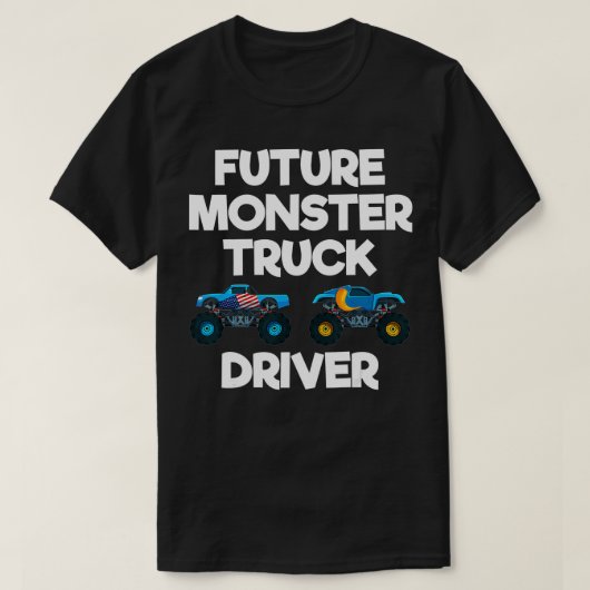 Künftiger Monster Truckfahrer Funny Spaß Costume D T-Shirt (Design vorne)