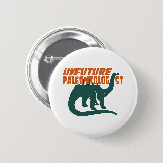 Künftiger Paläontologe Button (Vorne & Hinten)