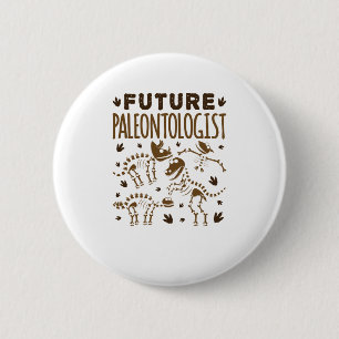 Künftiger Paläontologe Paläontologie Dinosaurie Button