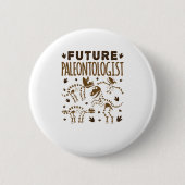 Künftiger Paläontologe Paläontologie Dinosaurier K Button (Vorderseite)