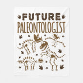 Künftiger Paläontologe Paläontologie Dinosaurier K Fleecedecke (Vorderseite)