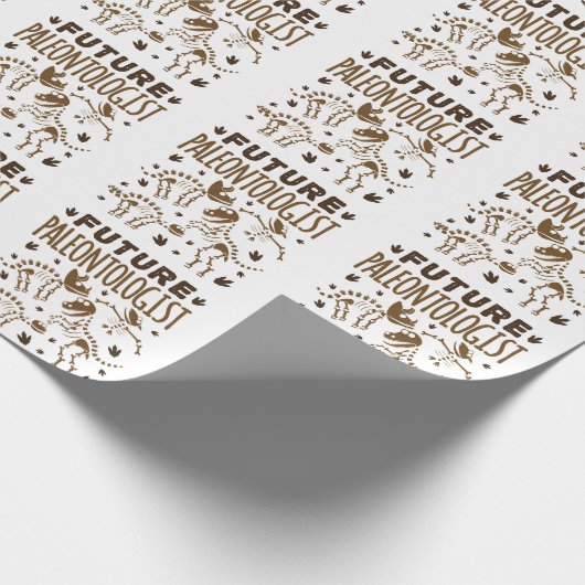 Künftiger Paläontologe Paläontologie Dinosaurier K Geschenkpapier (Ecke)