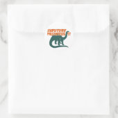 Künftiger Paläontologe Runder Aufkleber (Tasche)