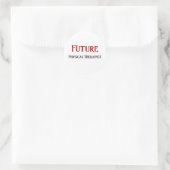 Künftiger Physiotherapeut Runder Aufkleber (Tasche)