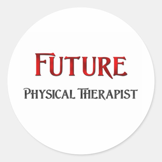 Künftiger Physiotherapeut Runder Aufkleber (Vorderseite)