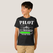 Künftiger Pilot-Ladeflugzeug-Funny-Pilot T-Shirt (Vorne ganz)