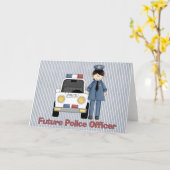 Künftiger Polizeibeamter - Frau Karte (Gelbe Blume)