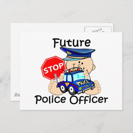 Künftiger Polizeibeamter Postkarte (Vorne/Hinten)