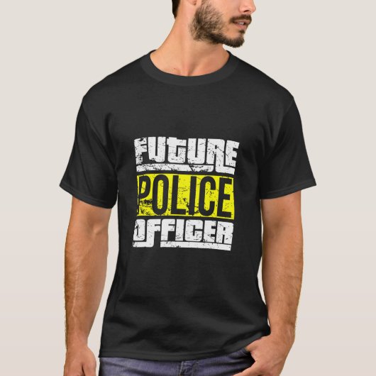 Künftiger Polizeibeamter T-Shirt (Vorderseite)