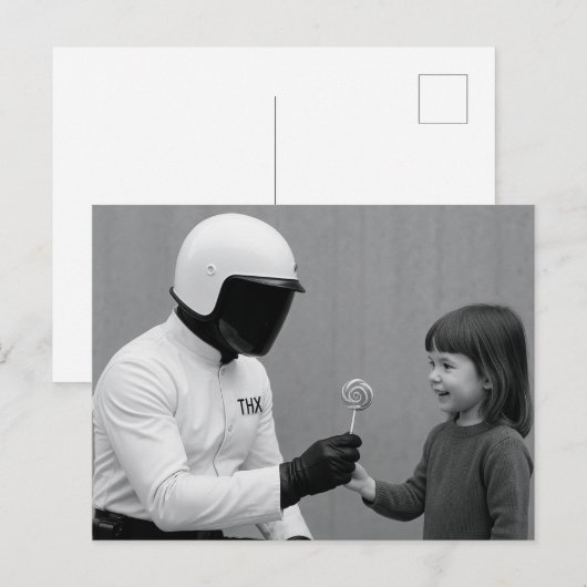 Künftiger Polizist Postkarte (Vorne/Hinten)