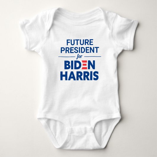 Künftiger Präsident von Biden Harris Custom Text Baby Strampler (Vorderseite)