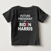 Künftiger Präsident von Biden Harris Custom Text Baby T-shirt (Rückseite)