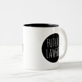 Künftiger Rechtsanwalt // Karriereberuf Zweifarbige Tasse (VorderseiteRechts)