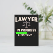 Künftiger Rechtsanwalt Postkarte (Stehend Vorderseite)