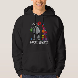 Künftiger Robotik-Techniker Vintager Roboter Hoodie